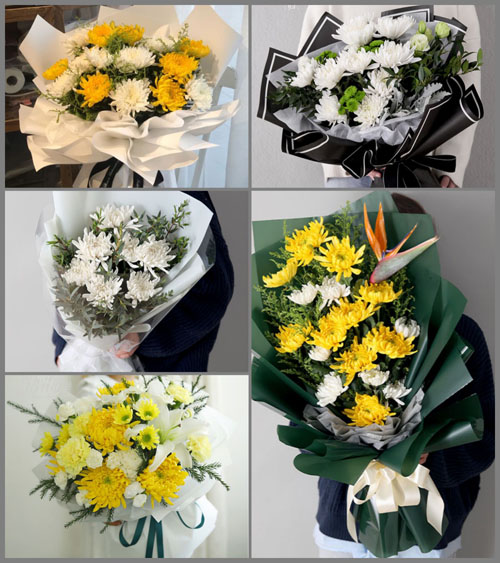 山东青岛即墨市通济街道南龙湾村白事花束代送